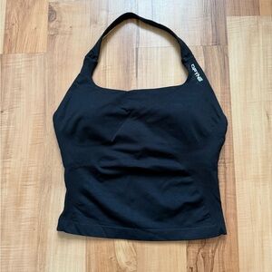 Dfyne Black Impact Halter Top Size Medium
